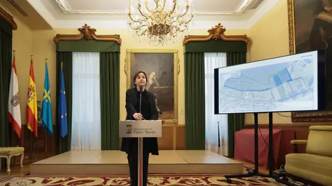 Carmen Moriyón anuncia el acuerdo de compra de los terrenos de naval Gijón Carmen Moriyón anuncia el acuerdo de compra de los terrenos de naval Gijón