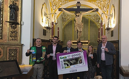 El cupón de la ONCE lleva al Cristo de Ánimas de Ciegos por toda España El cupón de la ONCE lleva al Cristo de Ánimas de Ciegos por toda España