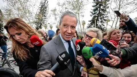 Eduardo Zaplana, en la primera jornada del juicio del Caso Erial Eduardo Zaplana, en la primera jornada del juicio del Caso Erial