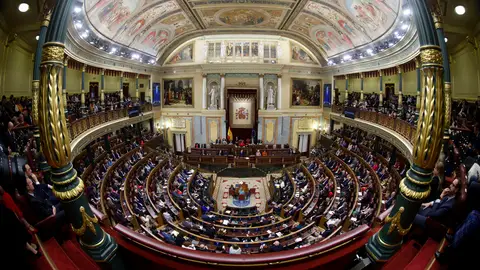 Vista del hemiciclo del Congreso. La comisión de investigación en el Congreso del 'caso Koldo' echará a andar sin los apoyos de PP y Vox