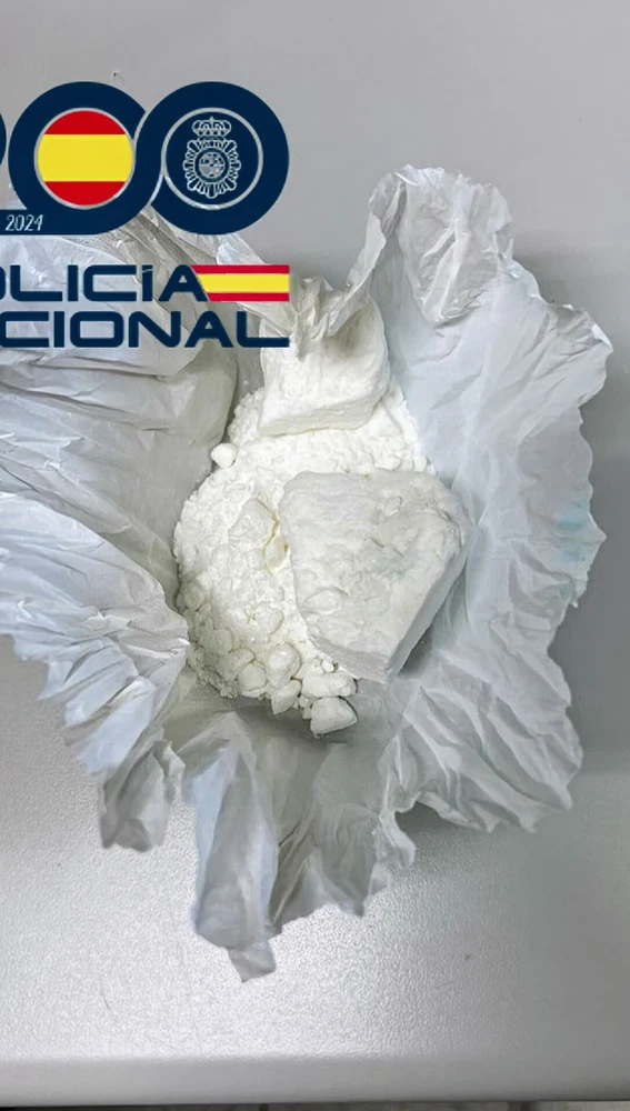 Cocaína encontrada por la Policía Nacional en uno de los registros domiciliarios practicados. 
