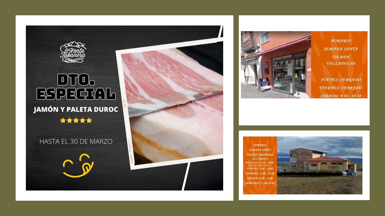 Promociones especiales de jamón en La Venta Tabanera Promociones especiales de jamón en La Venta Tabanera
