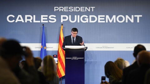 Puigdemont en la presentaci&oacute;n de su candidatura