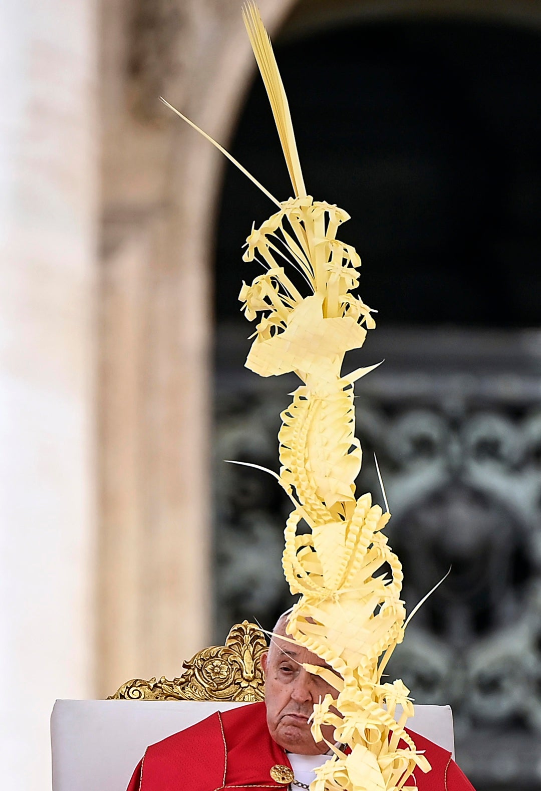 El papa no lee la homilía en la misa del Domingo de Ramos y prefiere guardar un minuto de silencio El papa no lee la homilía en la misa del Domingo de Ramos y prefiere guardar un minuto de silencio