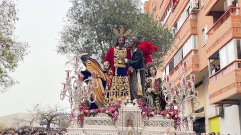 La hermandad del Prendimiento realiza un peque&ntilde;o recorrido en 2024