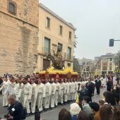 Paso de Jesús Triunfante de Elche en la procesión de Domingo de Ramos de 2024.