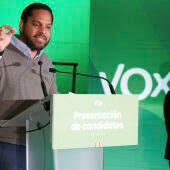 El secretario general de Vox, Ignacio Garriga, durante el acto de presentación de los candidatos de su partido a las elecciones vascas