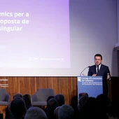 Pere Aragonès, en un acte celebrat al Col·legi d'Economistes de Catalunya Pere Aragonès, en un acte celebrat al Col·legi d'Economistes de Catalunya