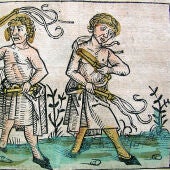Flagelantes en Crónicas de Núremberg (1493) de Hartmann Schede