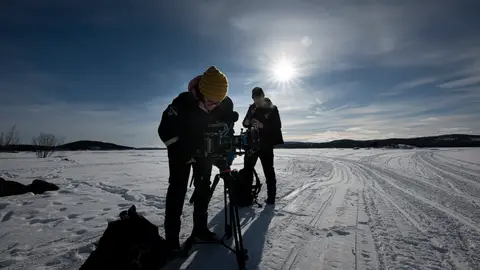 Javier Cacho y el reto de grabar la aurora boreal desde la estratosfera Un alto en el camino