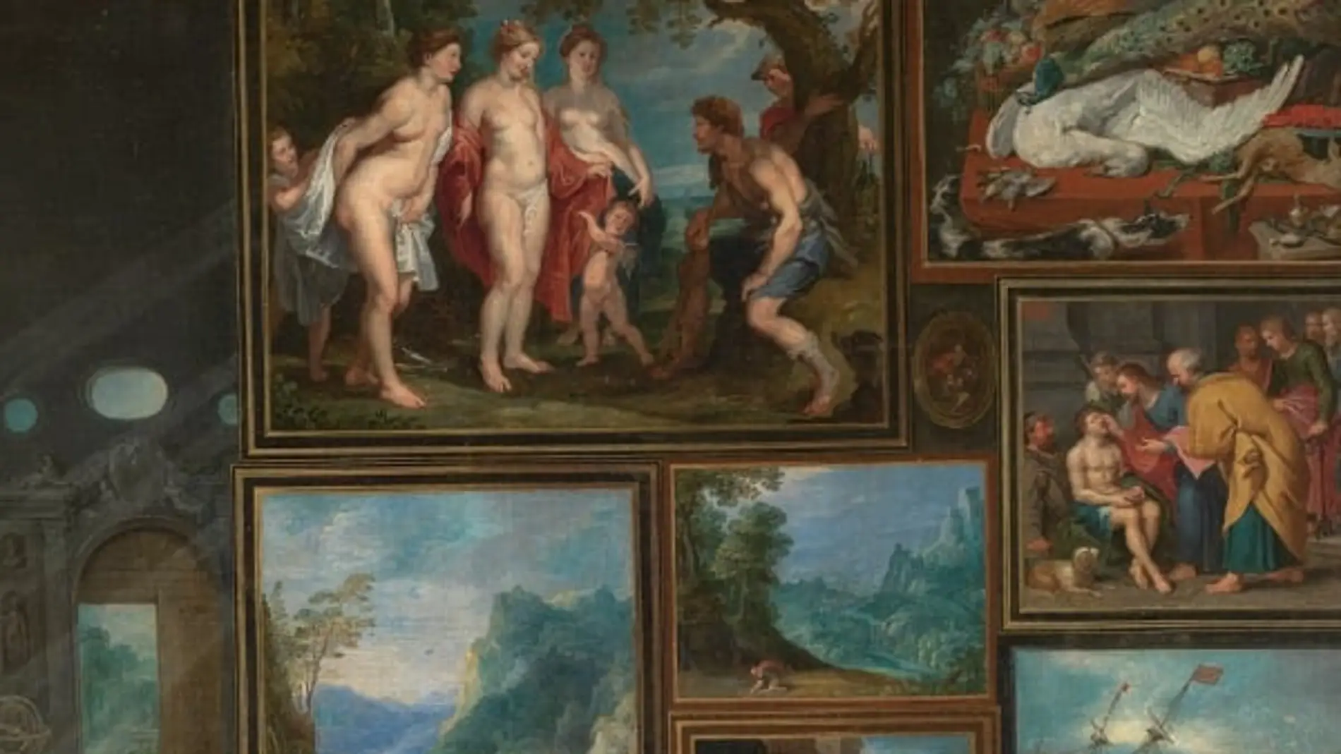 Algunos cuadros expuestos en el Museo del Prado