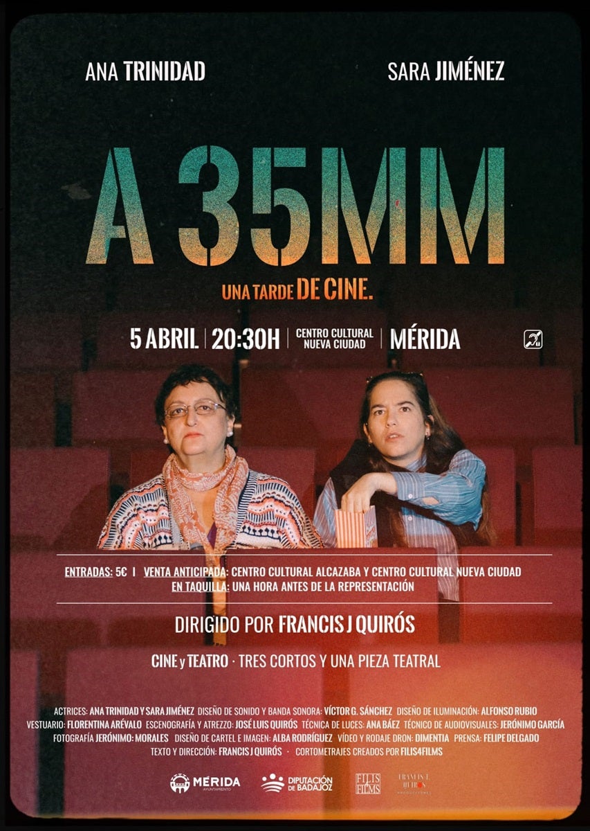 A 35 mm, una fusión de teatro y cine en le Centro Cultural Nueva Ciudad A 35 mm, una fusión de teatro y cine en le Centro Cultural Nueva Ciudad