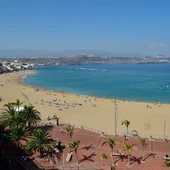 Playa de Las Canteras en Las Palmas Playa de Las Canteras en Las Palmas