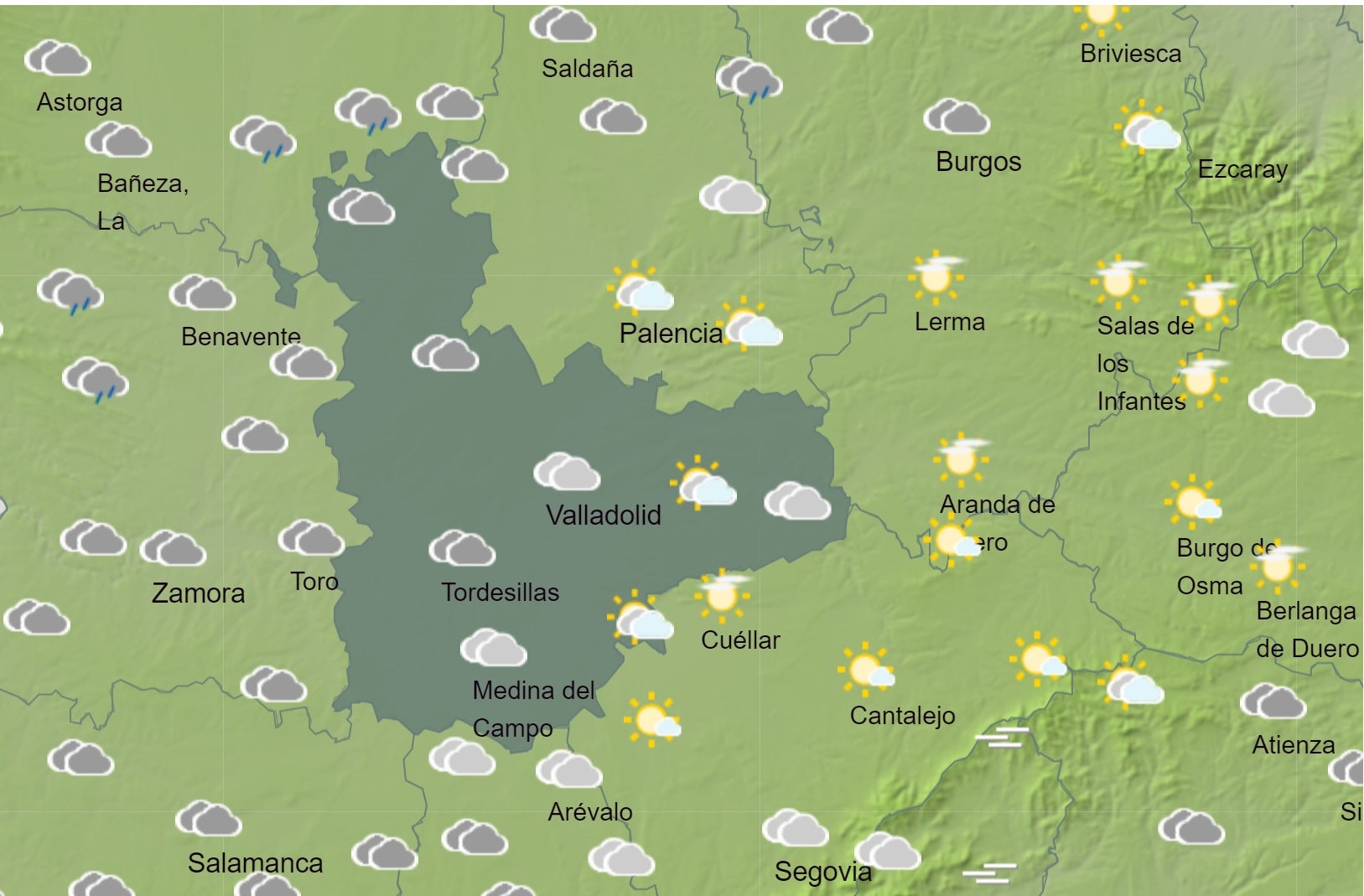 El Tiempo para las próximas horas El Tiempo para las próximas horas