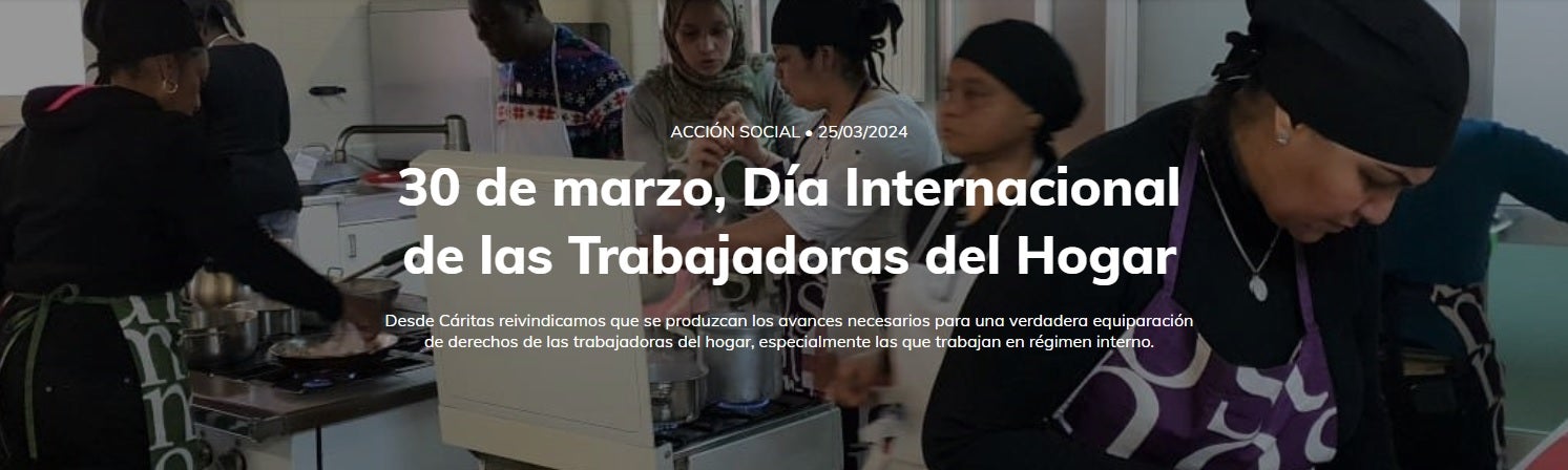 Cáritas celebra el Día de las Empleadas del Hogar Cáritas celebra el Día de las Empleadas del Hogar
