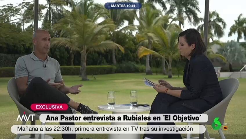 Ana Pastor entrevista este miércoles a Luis Rubiales en una edición especial de 'El Objetivo' Ana Pastor entrevista este miércoles a Luis Rubiales en una edición especial de 'El Objetivo'