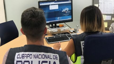 Dos agentes en plena investigaci&oacute;n