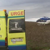 Ambulancia y helicóptero del SESCAM Ambulancia y helicóptero del SESCAM