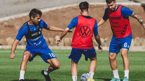 Aitor Sanz en un entrenamiento