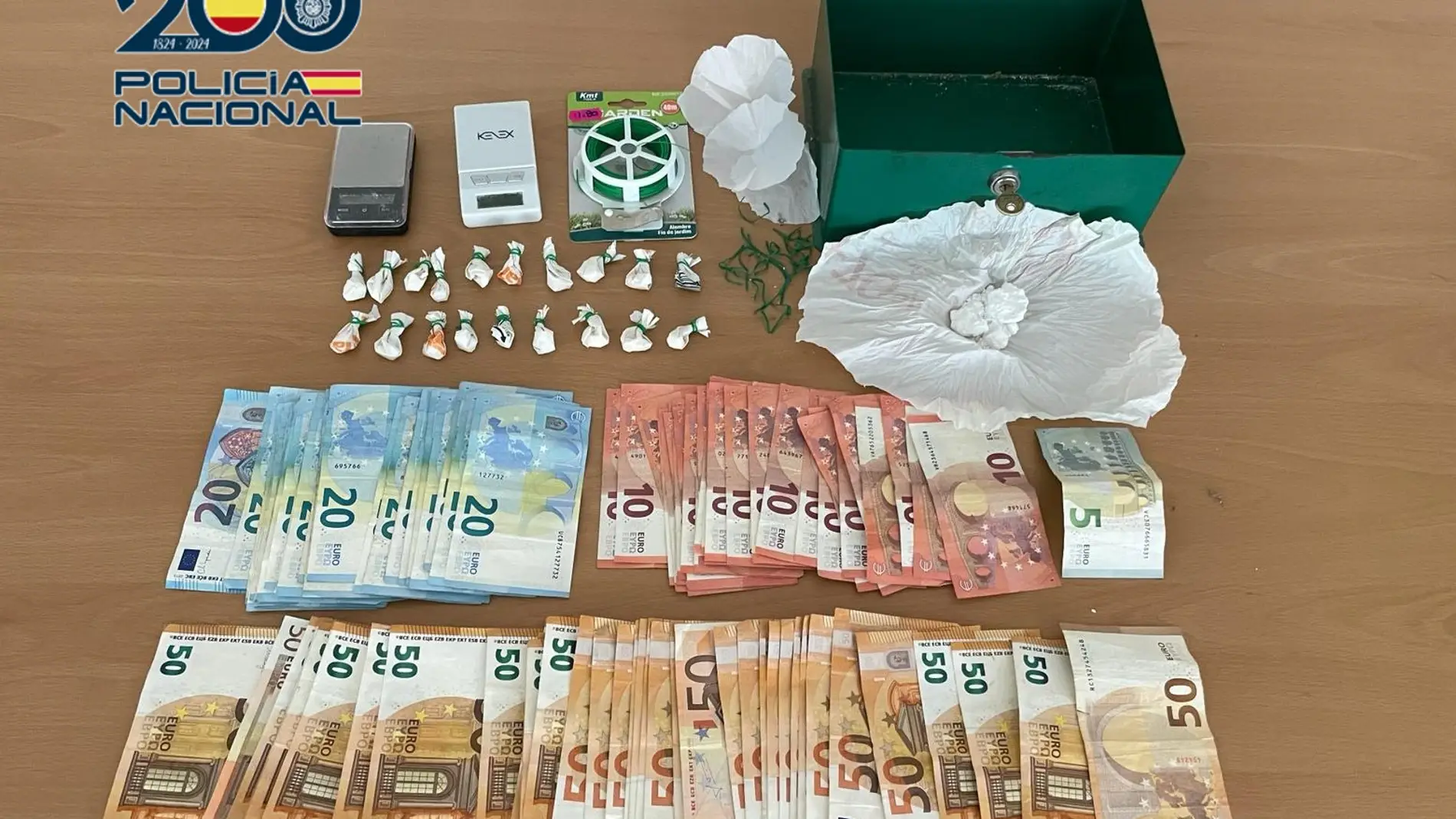 Incautados 3.000 euros en efectivo, y 62 gramos de cocaína en un domicilio de Torrent