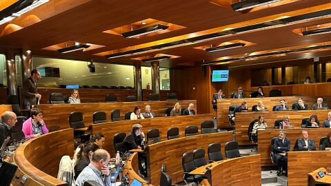 Pleno en la Junta General del Principado de Asturias