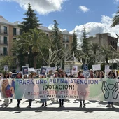 Las trabajadoras del centro residencial Felipe Trigo continúan manifestándose Las trabajadoras del centro residencial Felipe Trigo continúan manifestándose