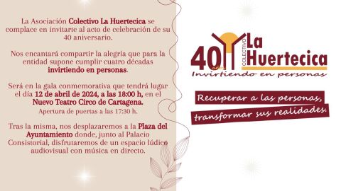40 Aniversario La Huertecica 40 Aniversario La Huertecica