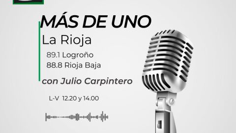 Más de Uno La Rioja cartel diseño Julio Carpintero