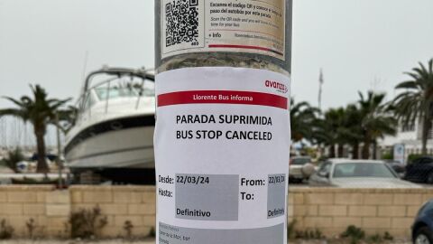 parada suprimida de autobús en Altea parada suprimida de autobús en Altea