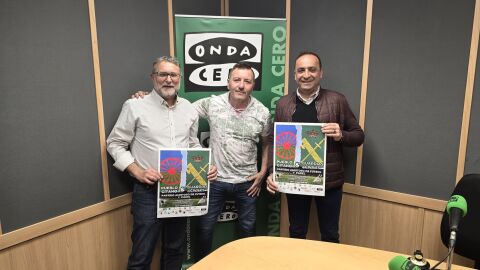 F&eacute;lix Utrera y Miguel Noguera con Juan Carlos Fresneda 