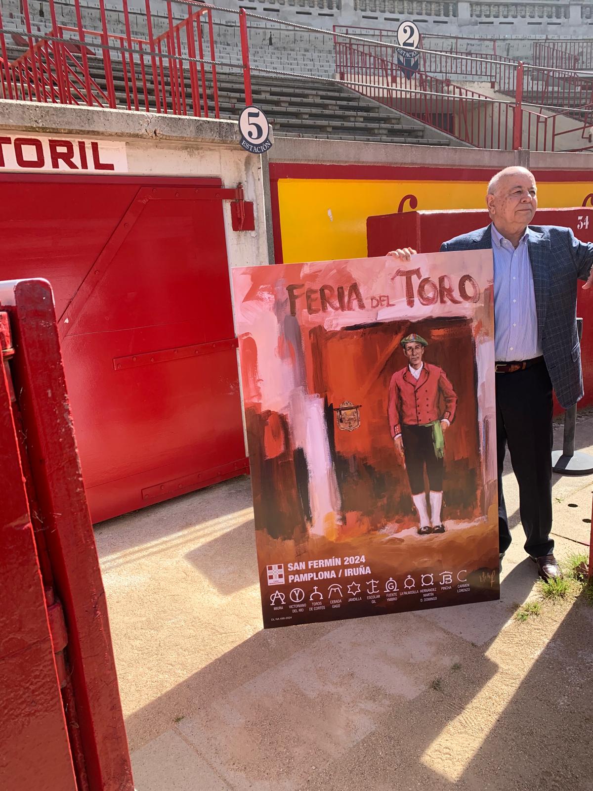 Un torilero, protagonista del cartel de la Feria del Toro 2024, obra del artista santanderino Indalecio Sobrino Un torilero, protagonista del cartel de la Feria del Toro 2024, obra del artista santanderino Indalecio Sobrino