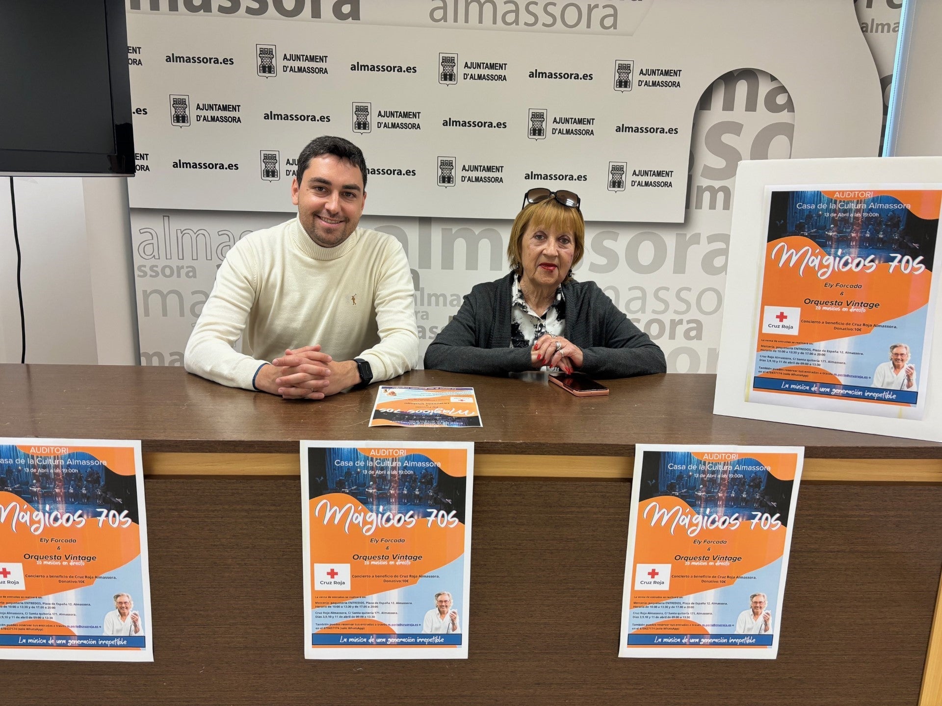 Almassora acoge el concierto Mágicos 70s a beneficio de Cruz Roja Almassora acoge el concierto Mágicos 70s a beneficio de Cruz Roja