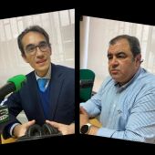Alberto Arzúa de UCE Palencia y Adolfo Palacios, alcalde de Saldaña