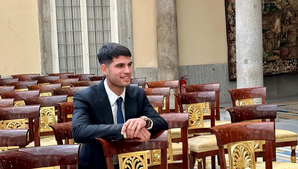 El tenista español Carlos Alcaraz en la entrega de los Premios Nacionales del Deporte El tenista español Carlos Alcaraz en la entrega de los Premios Nacionales del Deporte