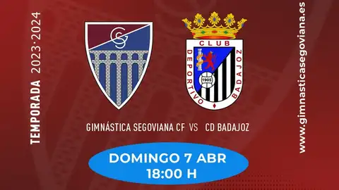Gimnástica Segoviana- CD Badajoz Sorteo entradas