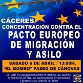 Badajoz, Cáceres y Mérida acogen este sábado concentraciones contra el Pacto Europeo de Migración y Asilo