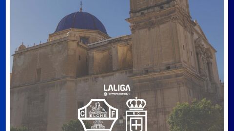 Cartel partido Elche-Oviedo