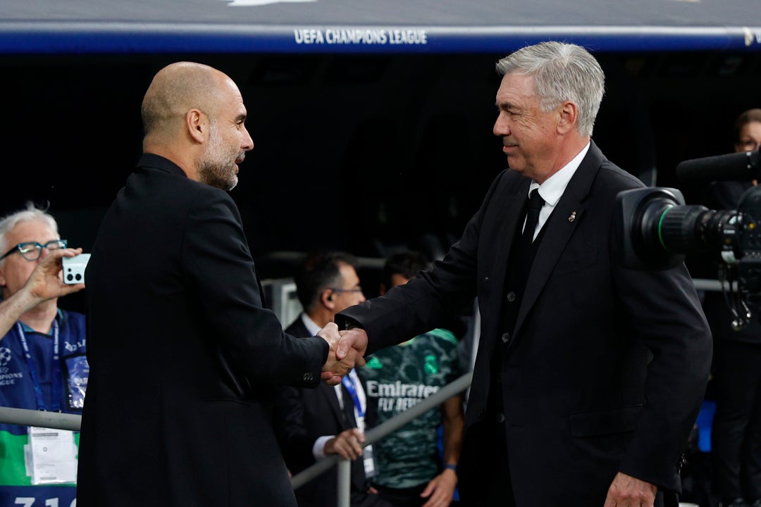 Ancelotti-Guardiola, el clásico reciente de la Champions Ancelotti-Guardiola, el clásico reciente de la Champions
