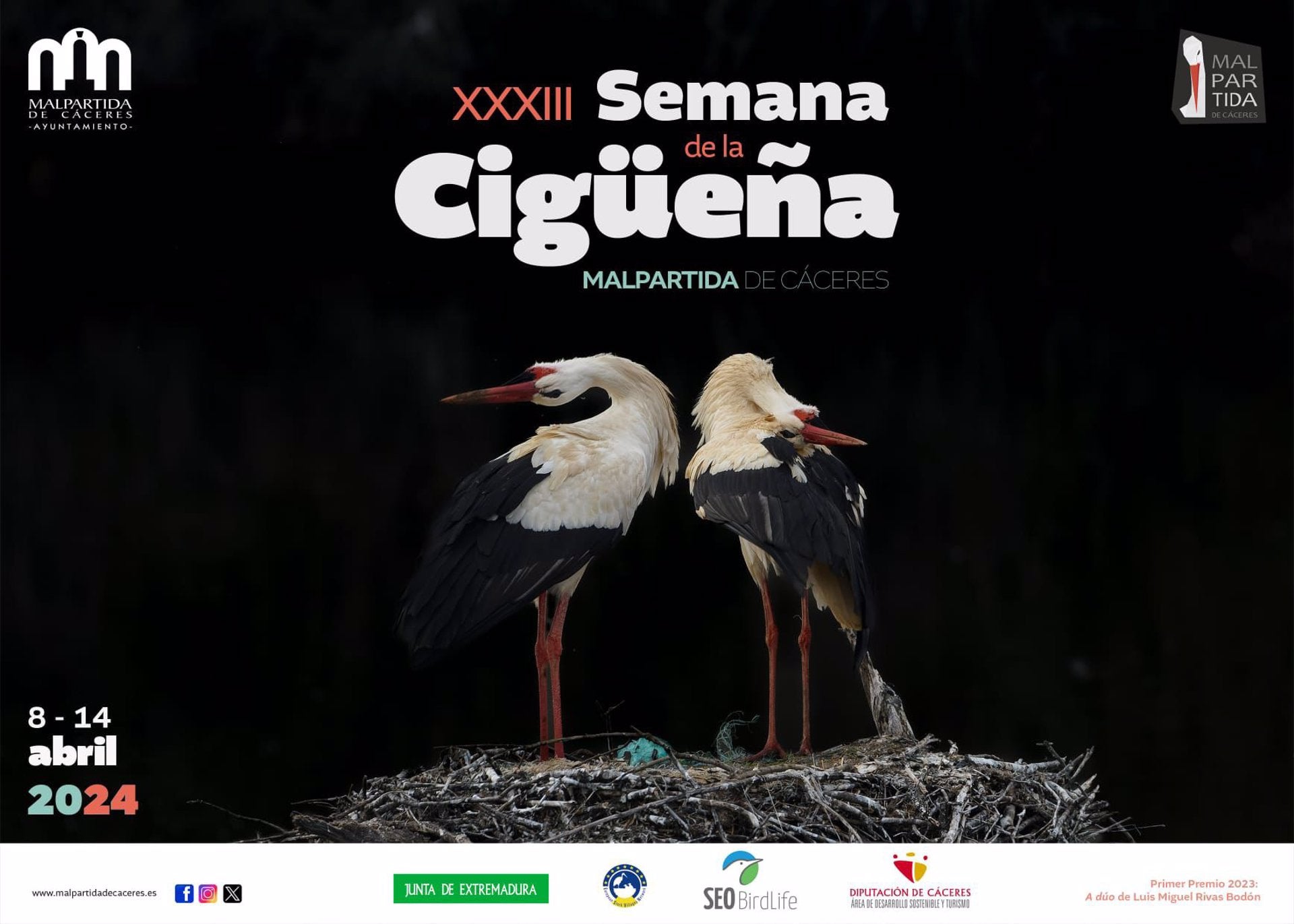La XXXIII Semana de la Cigüeña de Malpartida de Cáceres arranca este lunes con una amplia programación La XXXIII Semana de la Cigüeña de Malpartida de Cáceres arranca este lunes con una amplia programación