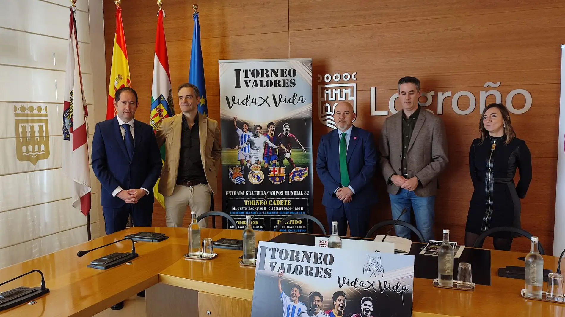 El I Torneo Valores Vida por Vida congrega en Logroño a las canteras de Real Madrid, Barcelona y Real Sociedad