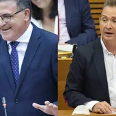 Portavoces de Infraestructuras de los grupos Popular y Socialista en Les Corts Portavoces de Infraestructuras de los grupos Popular y Socialista en Les Corts
