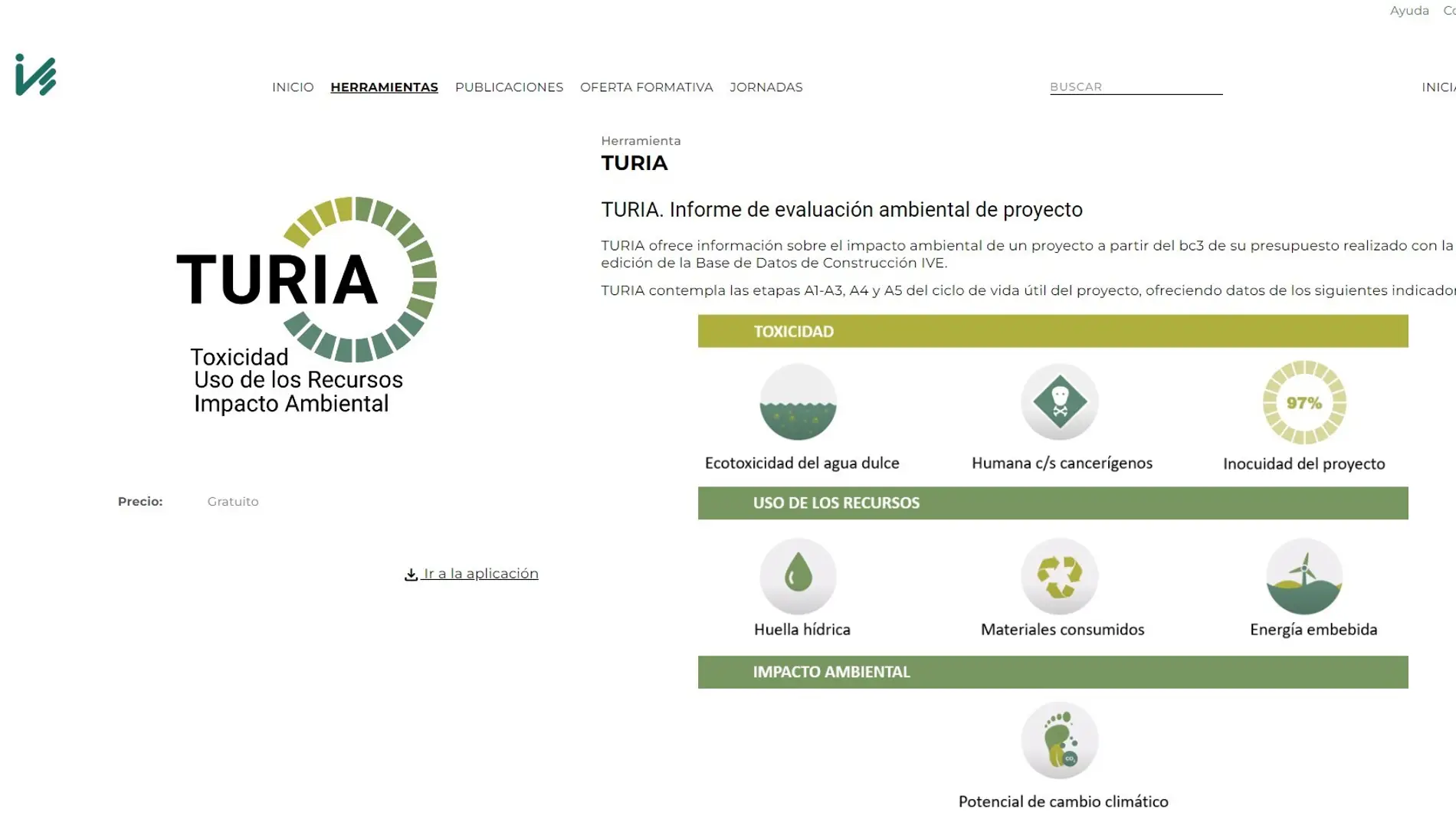 La aplicación ‘Turia’ para medir el impacto ambiental de los edificios se presenta este miércoles en Elche. 