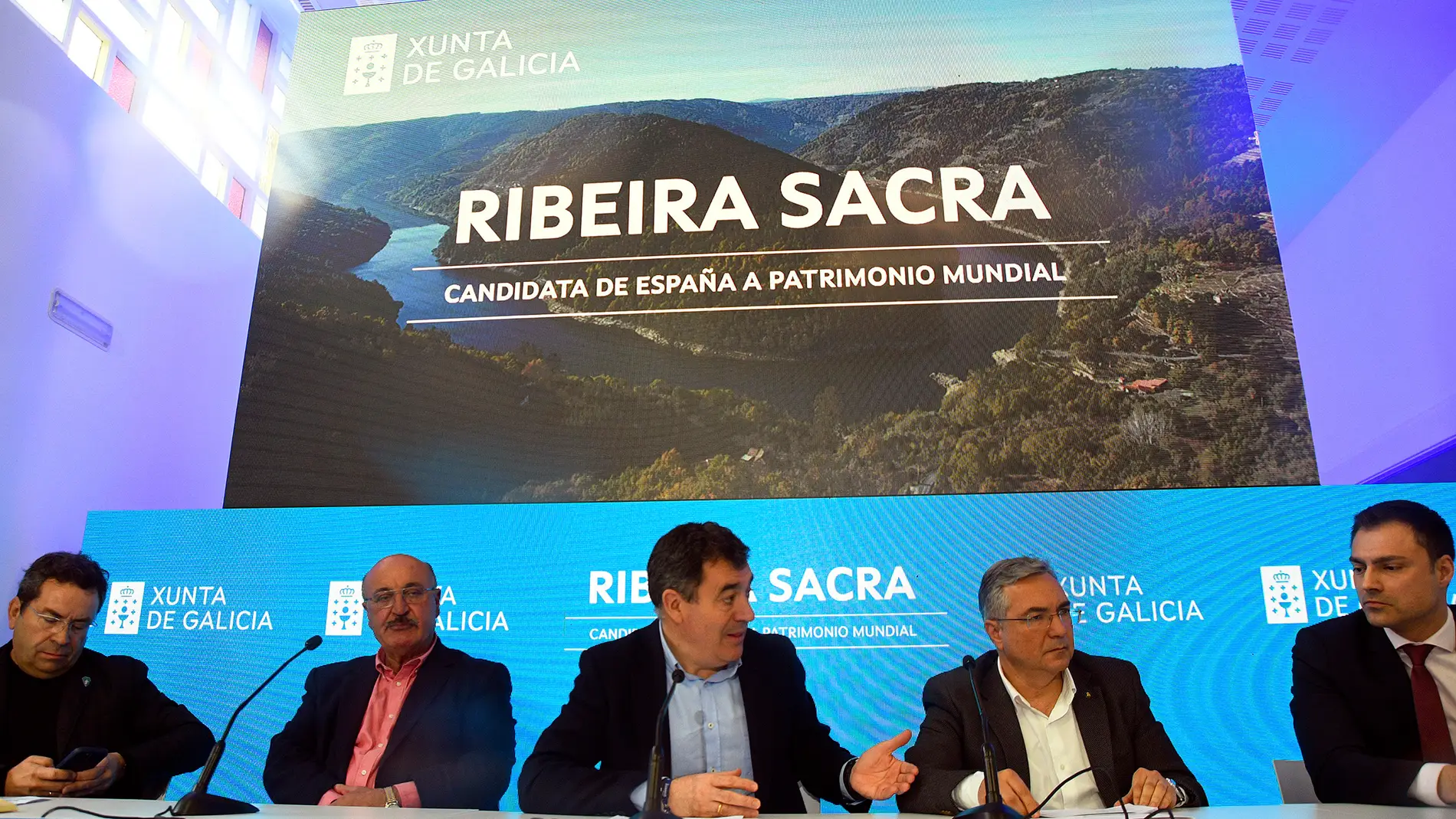 Román Rodriguez compartiu os pasos a seguir da candidatura da Ribeira Sacra a patrimonio mundial
