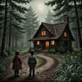 Hansel y Gretel ate la casita de chocolate Hansel y Gretel ate la casita de chocolate