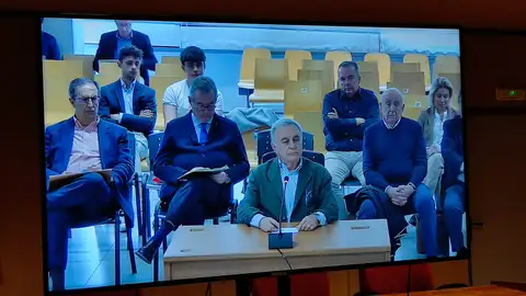 Imagen de Joaquín Barceló durante su declaración. Imagen de Joaquín Barceló durante su declaración.