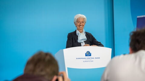 ECB president Christine Lagarde giving the monetary policy statement during the ECB Governing Council Press Conference in Frankfurt, 11 April, 2024.