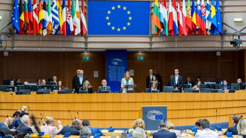 Una sesi&oacute;n del Parlamento Europeo