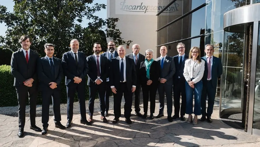 Los directivos de Incarlopsa con el ministro Jordi Hereu Los directivos de Incarlopsa con el ministro Jordi Hereu