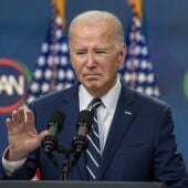 El presidente de Estados Unidos, Joe Biden, durante una rueda de prensa