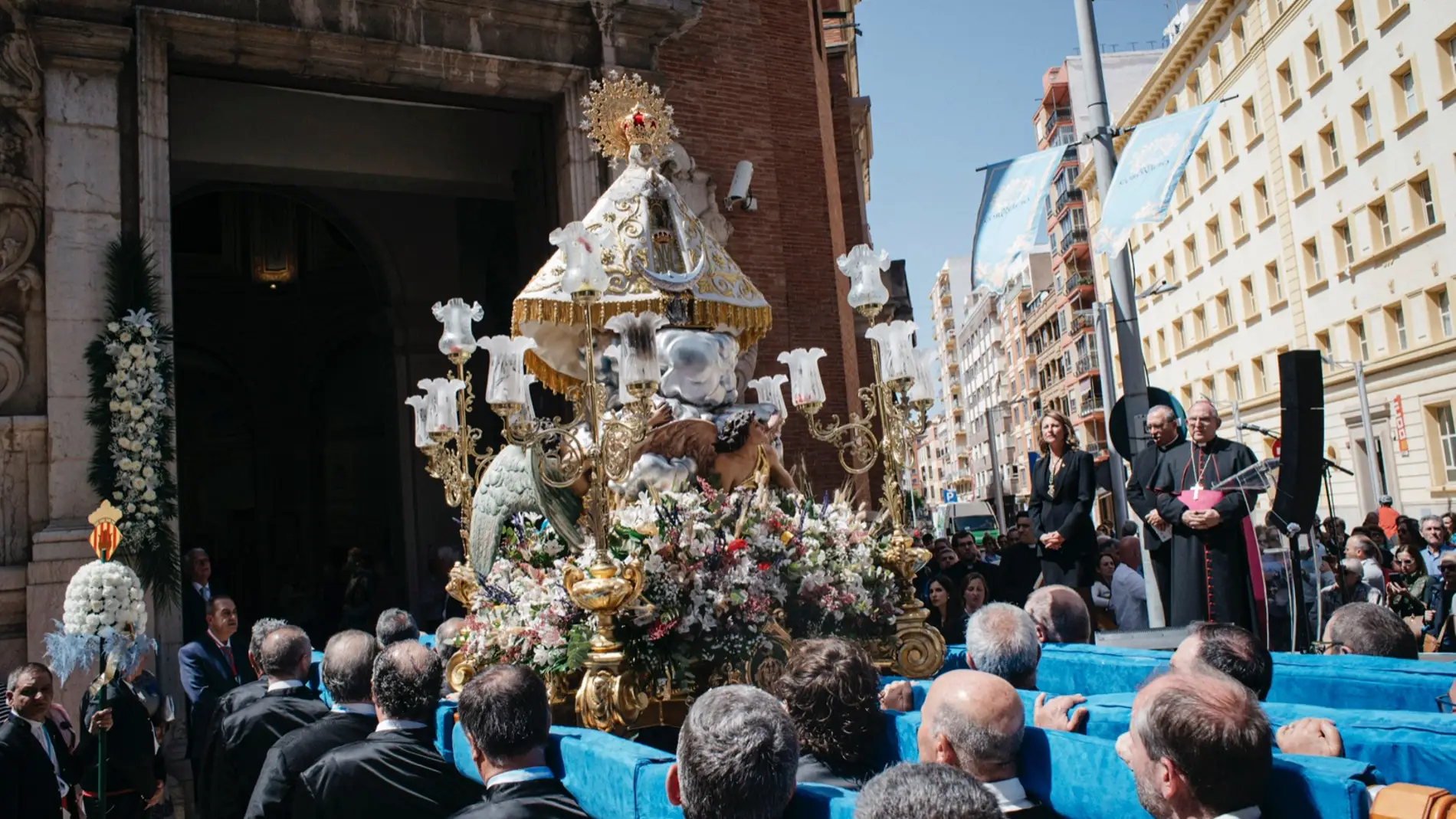La Mare de Déu del Lledó inicia su peregrinar por Castelló en el Centenario de su Coronación